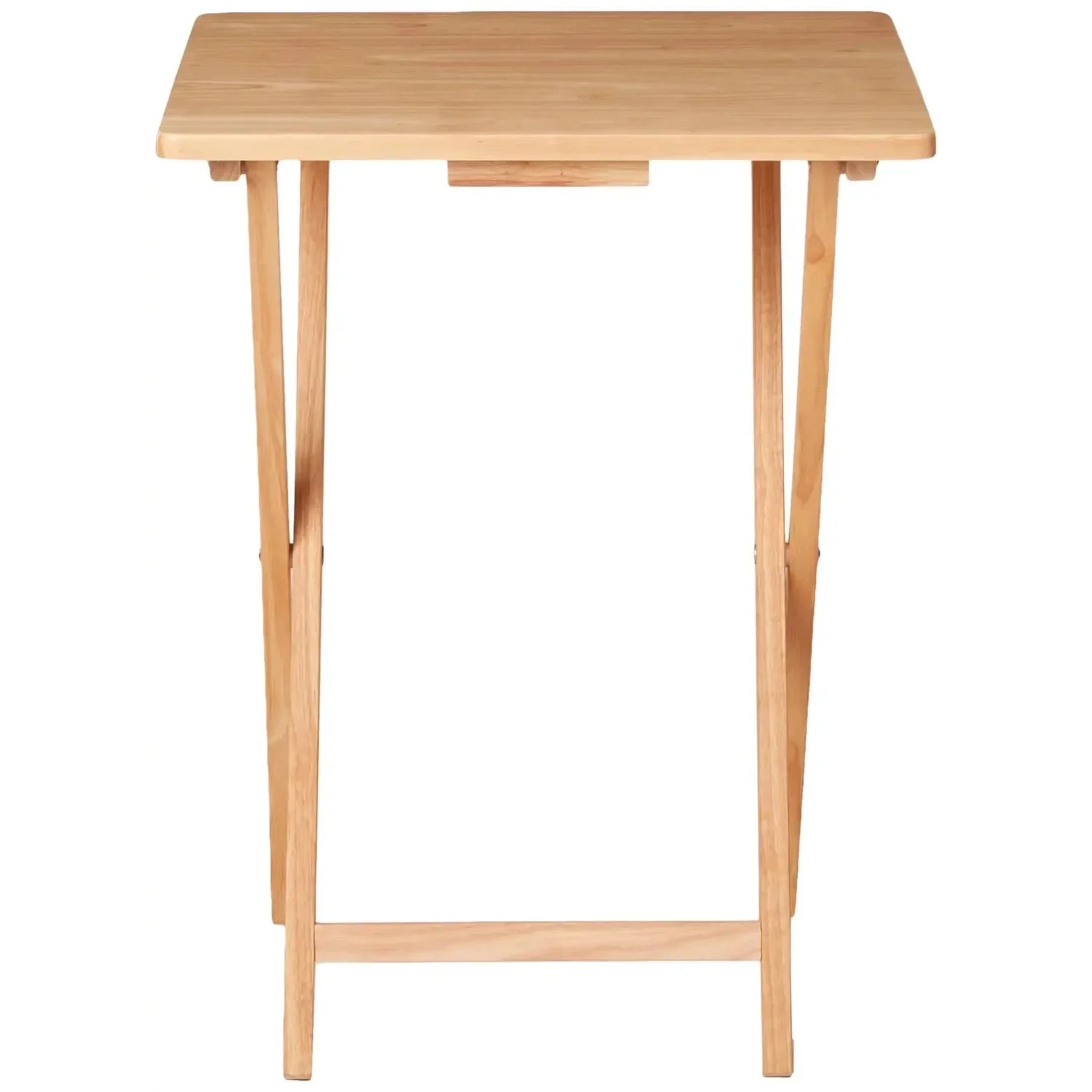 Folding Tray Table - Natural Wood, Compact & Portable